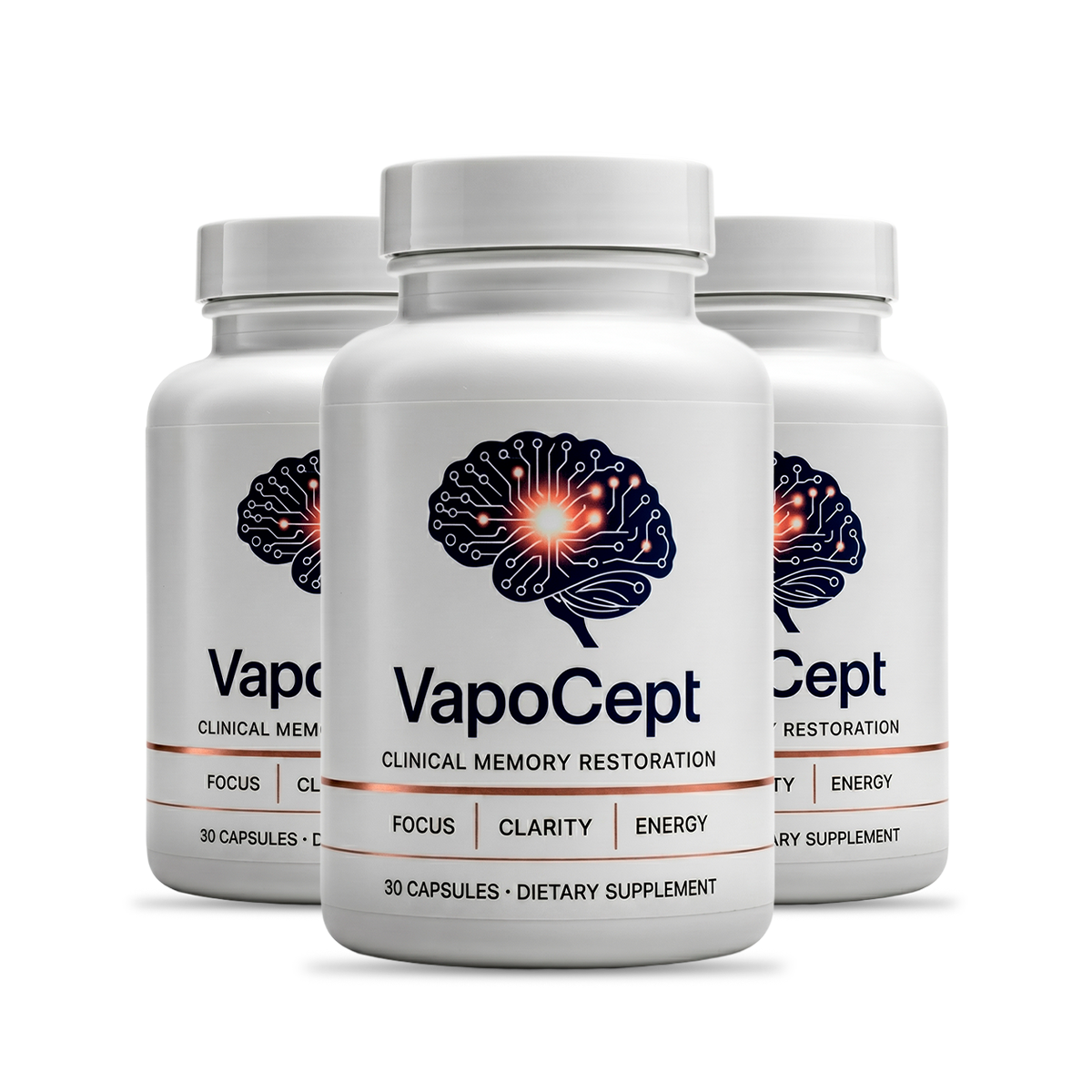 Vapocept cognitive wellness capsule — three bottle kit